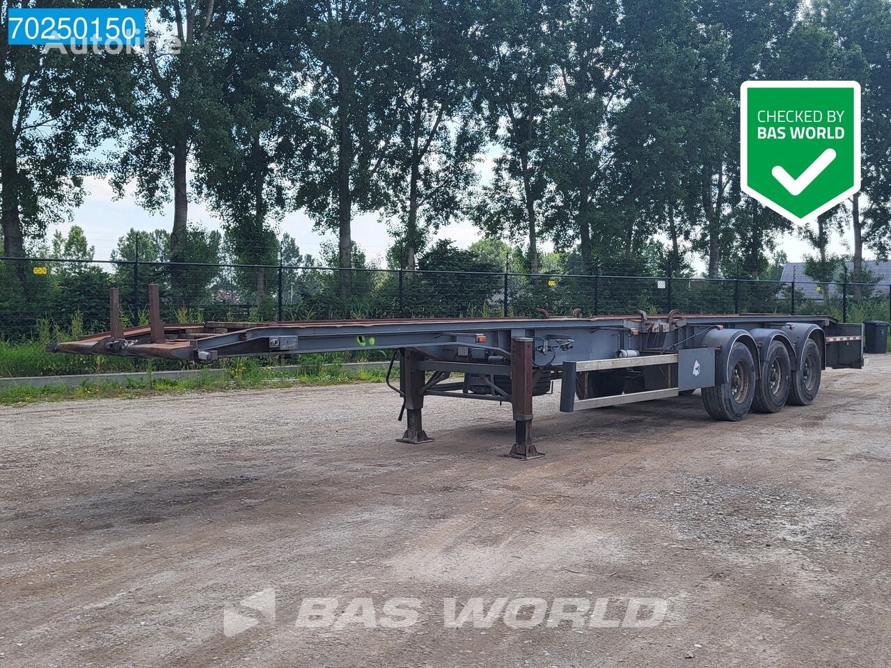 Burg BPDO 17 27 3 axles NL-Trailer Sættevogn containerchassis