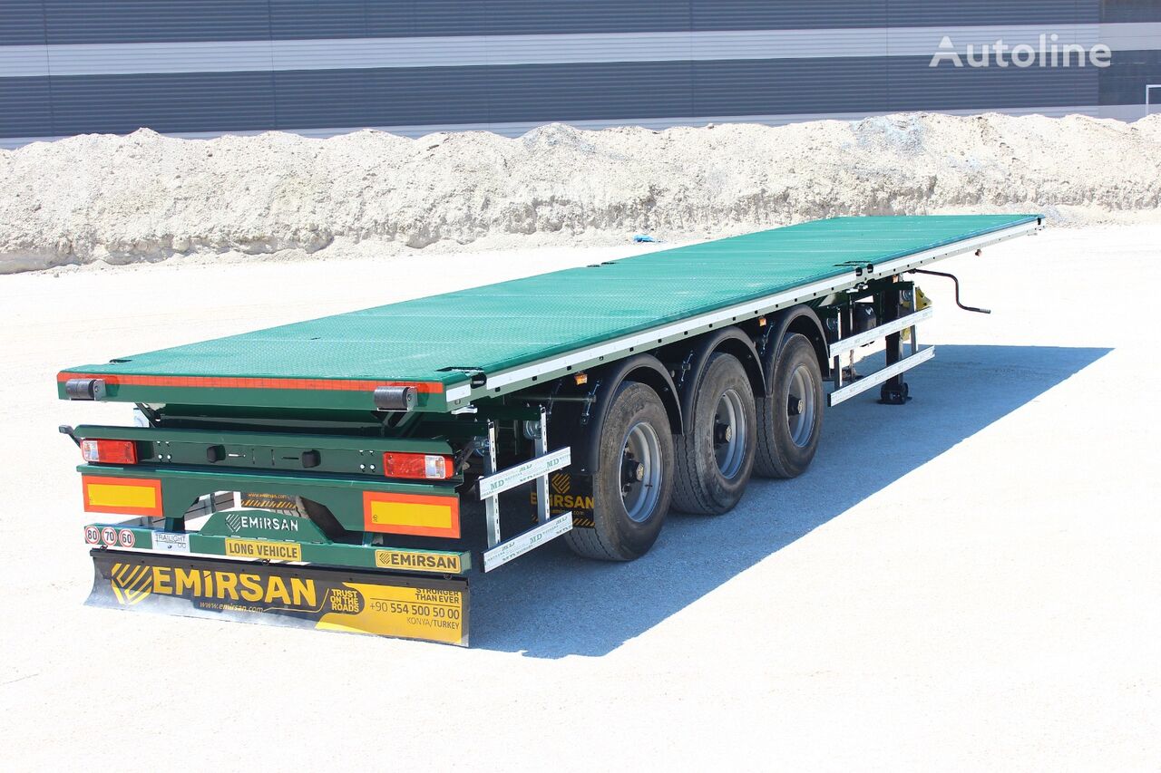 ny Emirsan Immediate Delivery From Stock13.60 METER FLATBED | 2024 EMIRSAN Sættevogn containerchassis