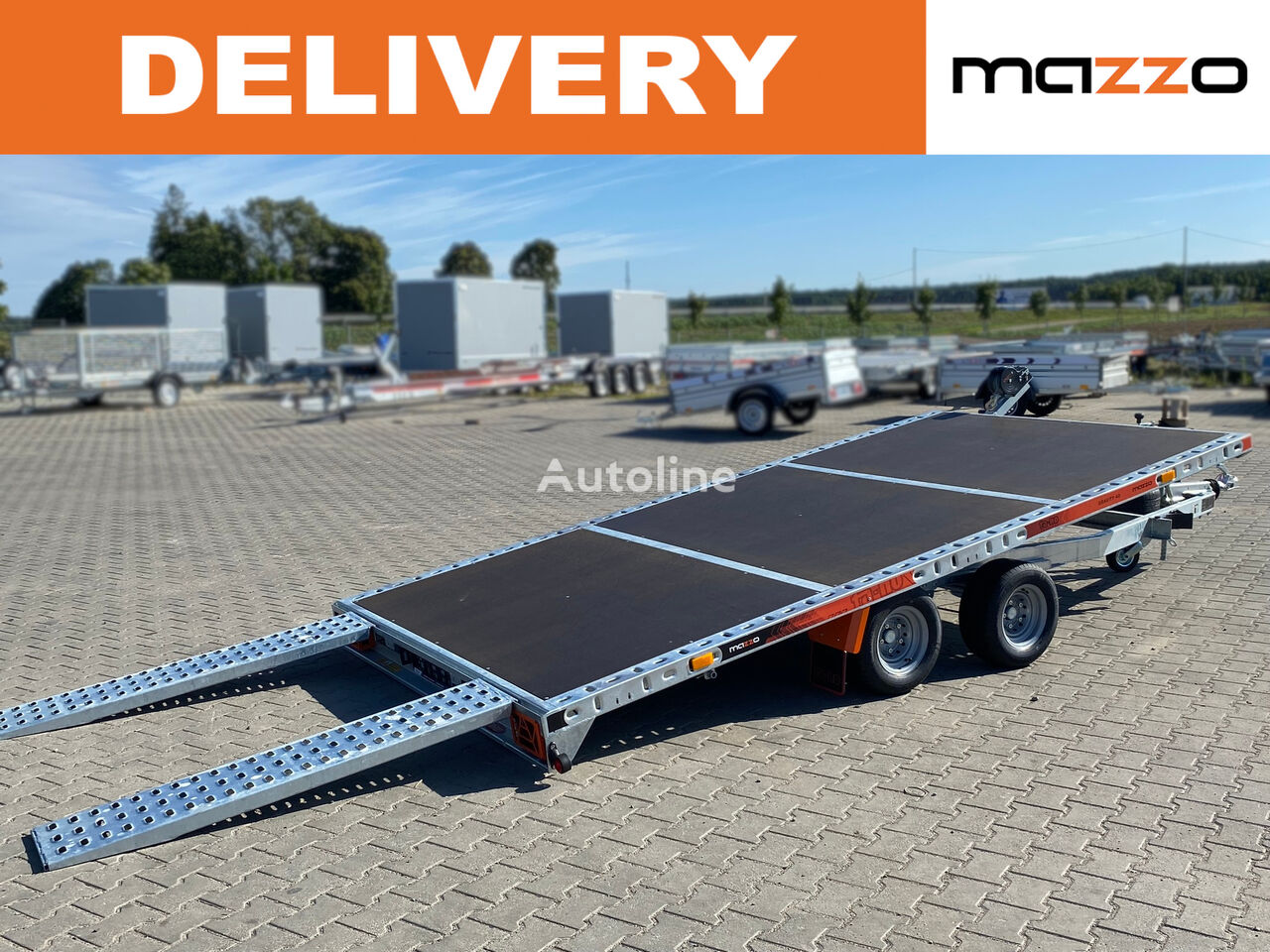 ny Gravity400 400x210cm Twin axles trailer tilt-bed GVW 3000kg anhænger autotransport