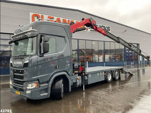 Scania R 650 Euro 6 V8 Retarder HMF 26 Tonmeter laadkraan Autotransport