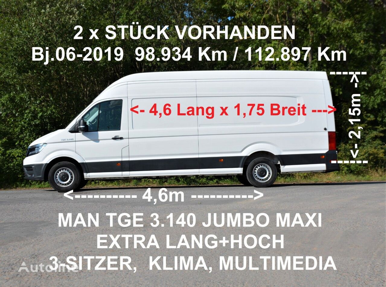 MAN TGE 3.140 MAXI  kassevogn