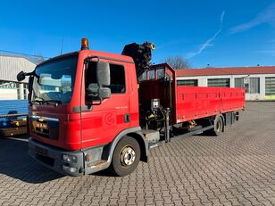 MAN TGL 12.220 / Hiab 099E-3 fladvogn lastbil