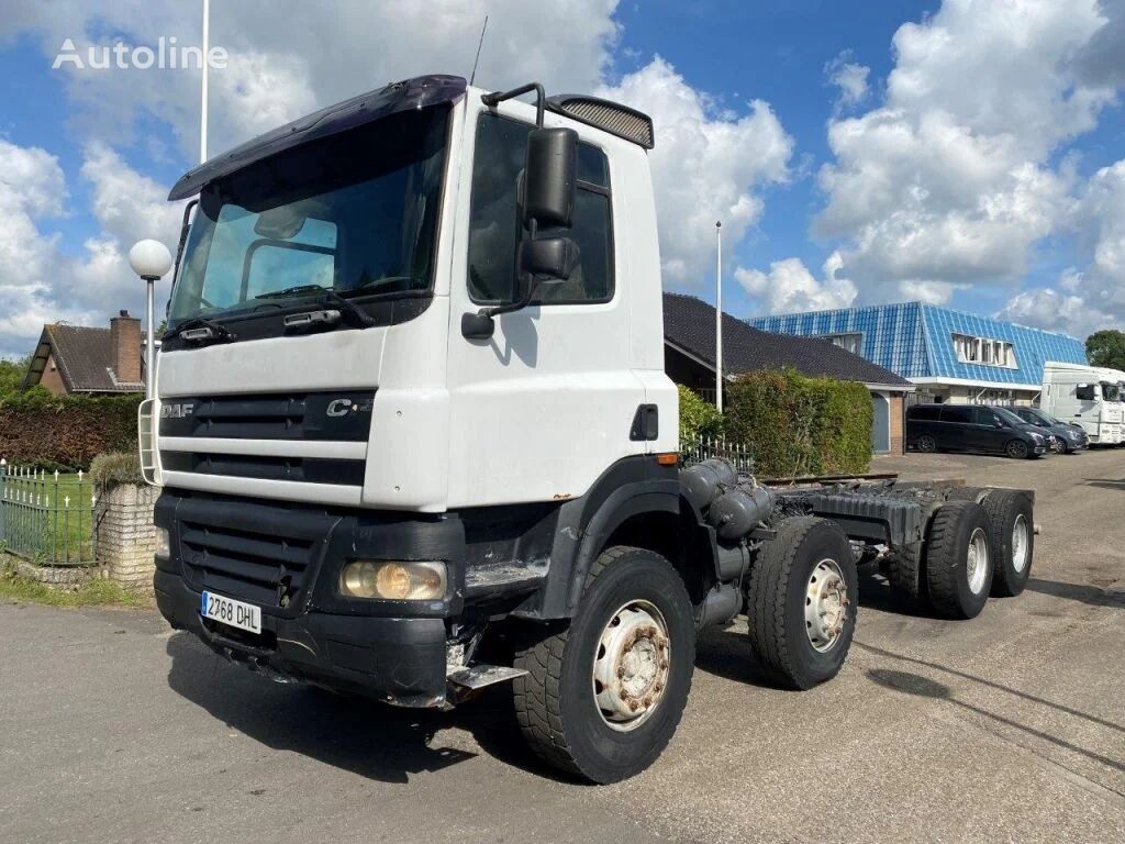 DAF CF 85.430 85 CF 8x4 EURO 3 STEEL SUSPENSION MANUAL GEARBOX lastbil chassis