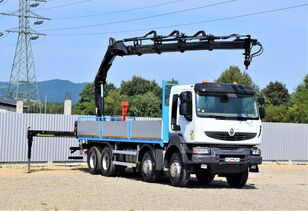 RENAULT Kerax 430 DXI* HIAB166 DS - 4HIDUO/FUNK * 8x4 fladvogn lastbil