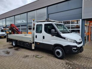 IVECO Daily 70C18/ Krane HMF 340/ Remote/ Traffic Warning Board platform lastbil