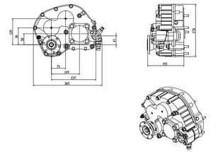 Optima G60, 85 OPS122 PTO til Mercedes-Benz Atego lastbil