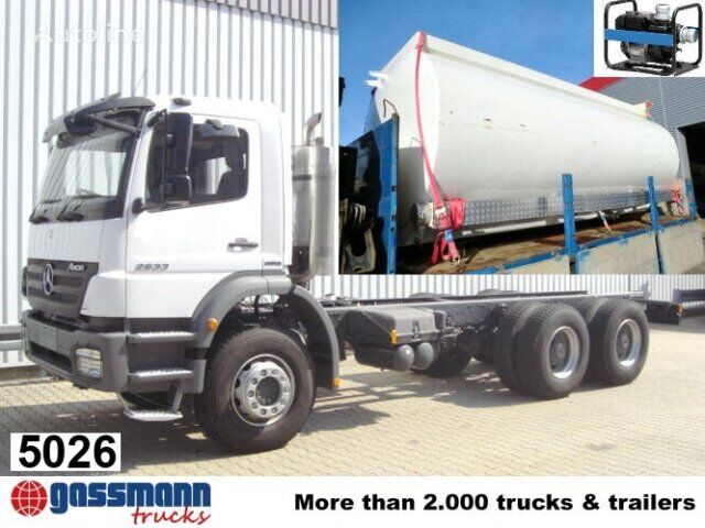 ny Mercedes-Benz Axor 2633 K/39 6x4 RHD tankbil lastbil