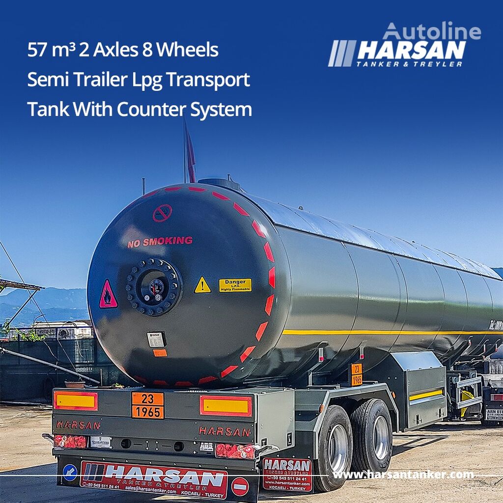 ny HARSAN 57 m3 (27 Tons) Capacity LPG Transport Tanks gastank